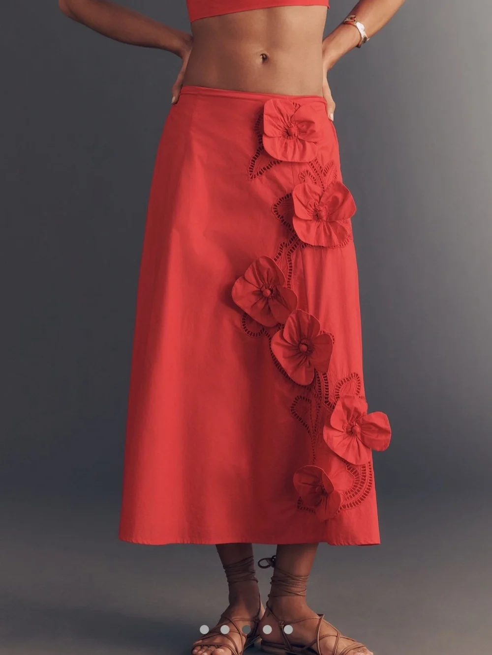 Anthropologie Appliqué skirt - Picture 2 of 7